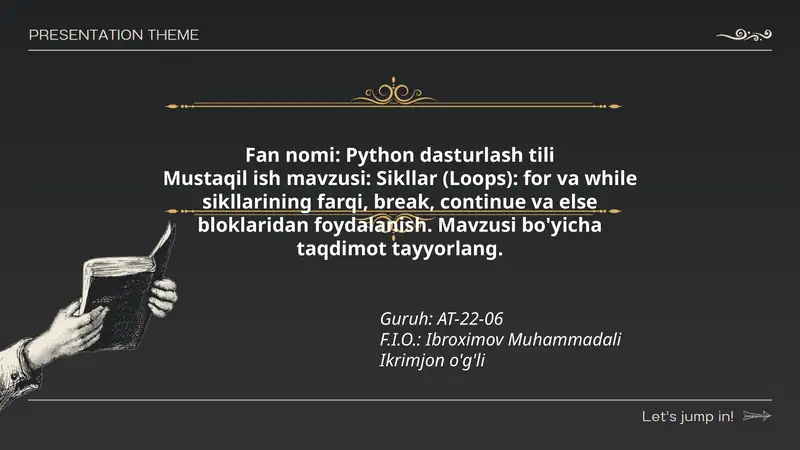 Python dasturlash tili