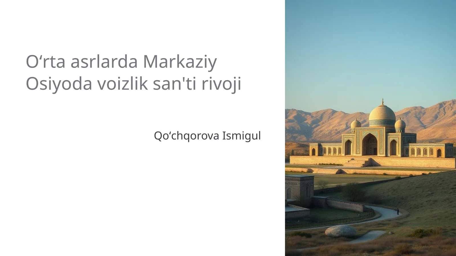 Voizlik Sanati Tarihi