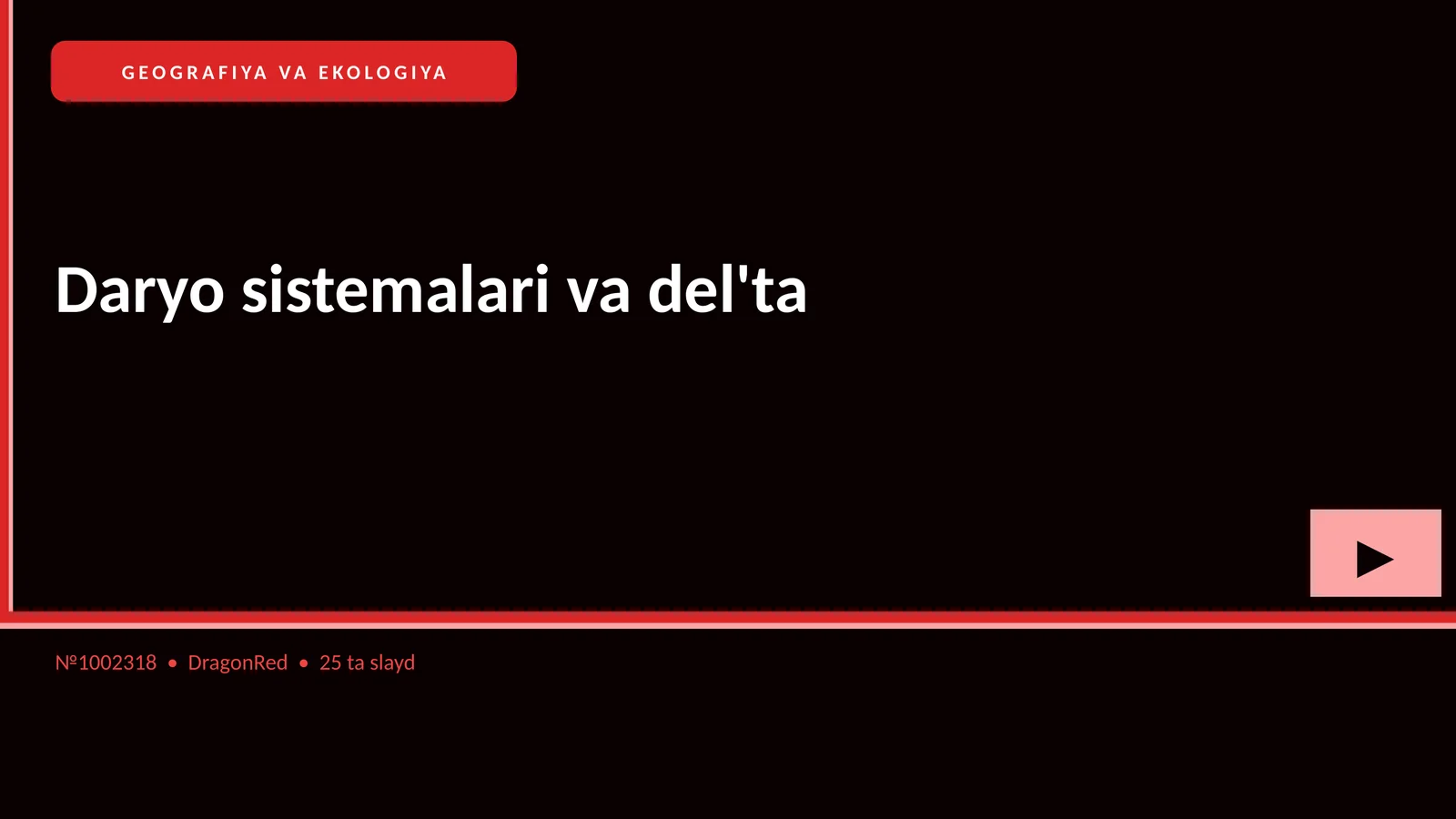 Daryo sistemalari va del'ta
