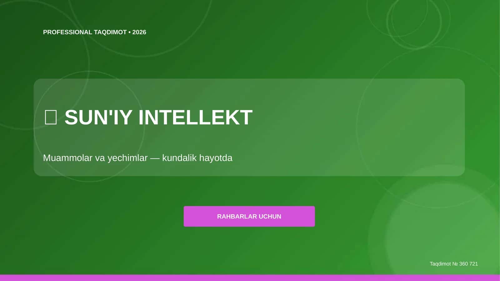 Sun'iy intellekt: muammolar va yechimlar (kundalik hayotda) [rahbarlar uchun]