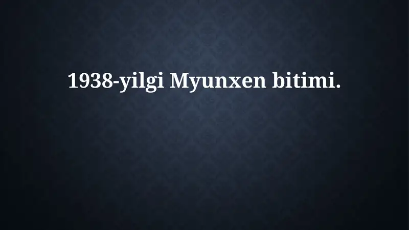 1938-yilgi Myunxen bitimi