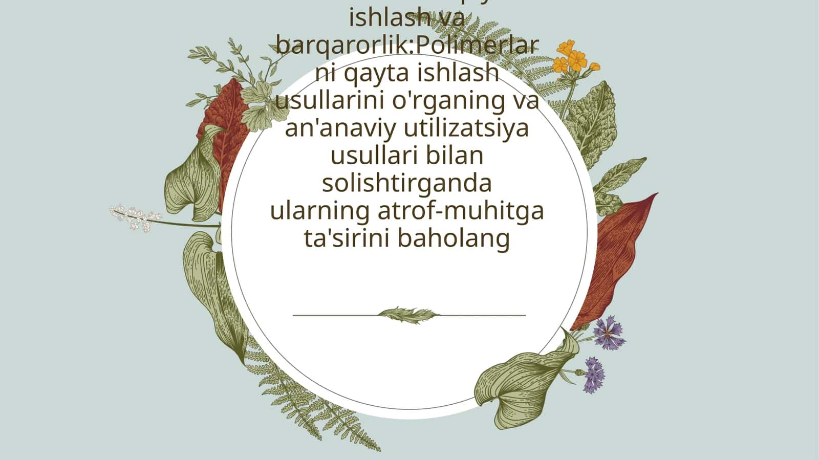 Polimerlarni qayta ishlash va barqarorlik