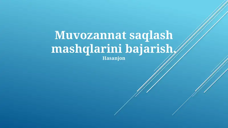 Xotira Texnikalari va Usullari