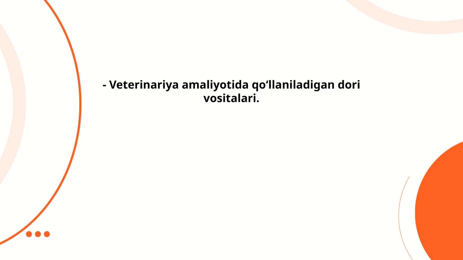 Veterinariya amaliyotida antibiotiklar