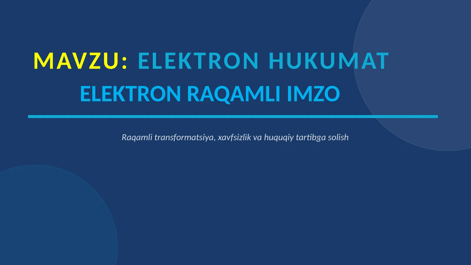 ELEKTRON HUKUMAT