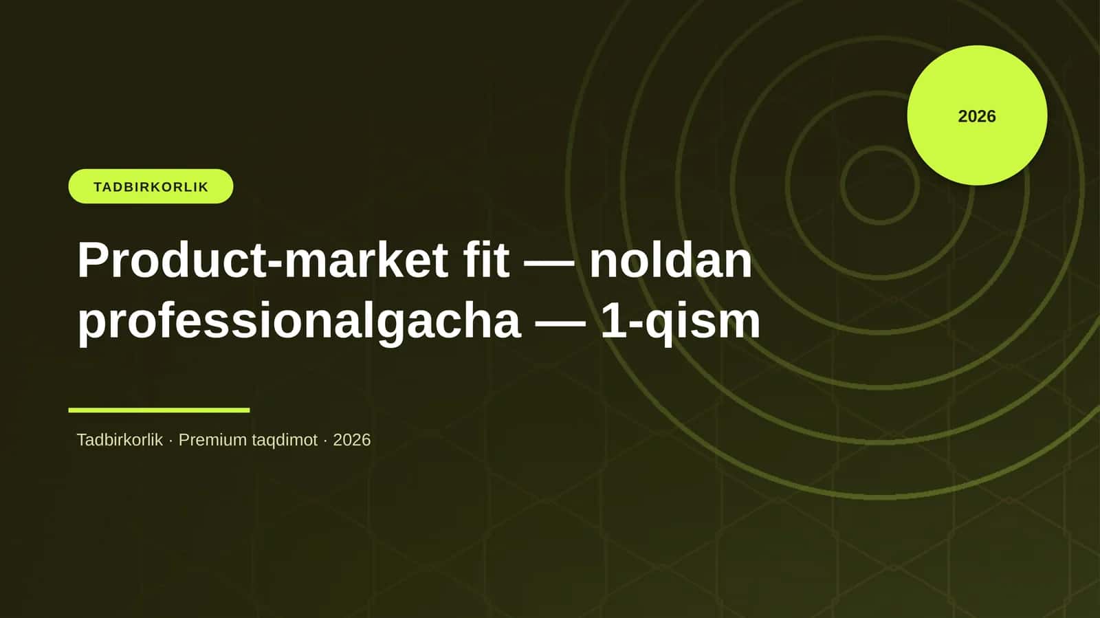 Product-market fit — noldan professionalgacha — 1-qism