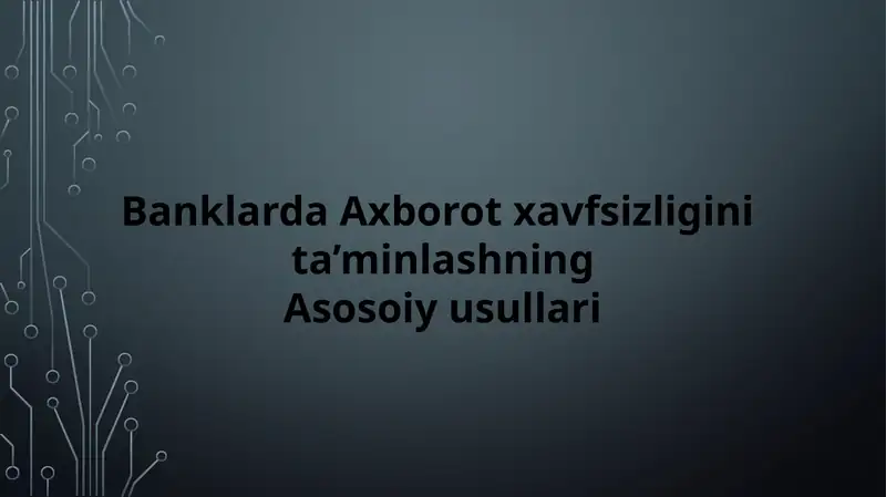 Axborot xavfsizligi
