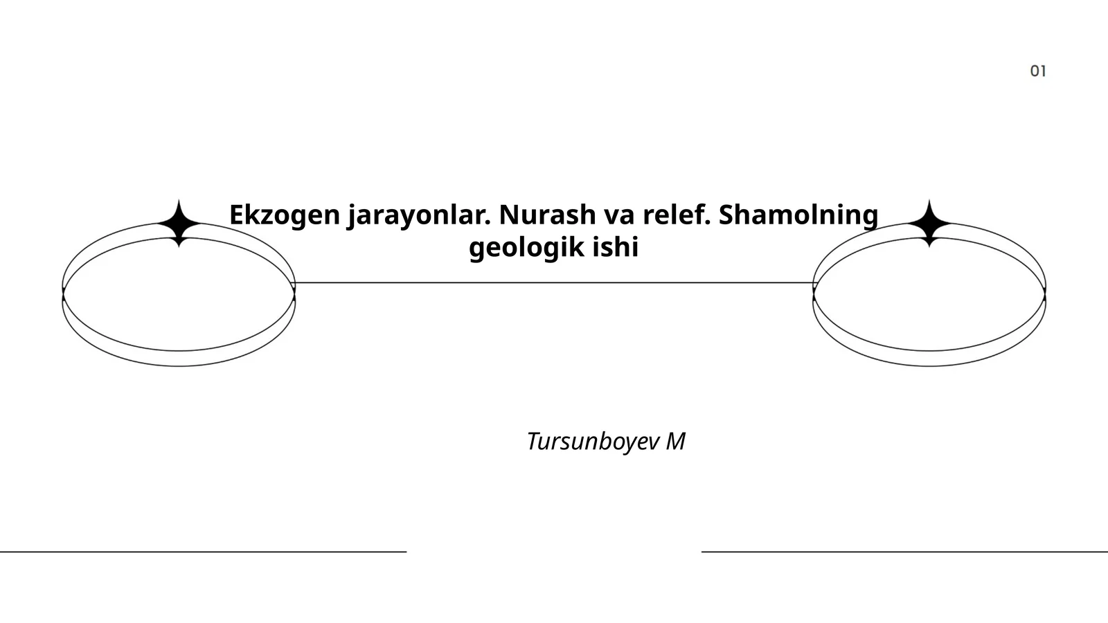 Ekzogen jarayonlar. Nurash va relef. Shamolning geologik ishi