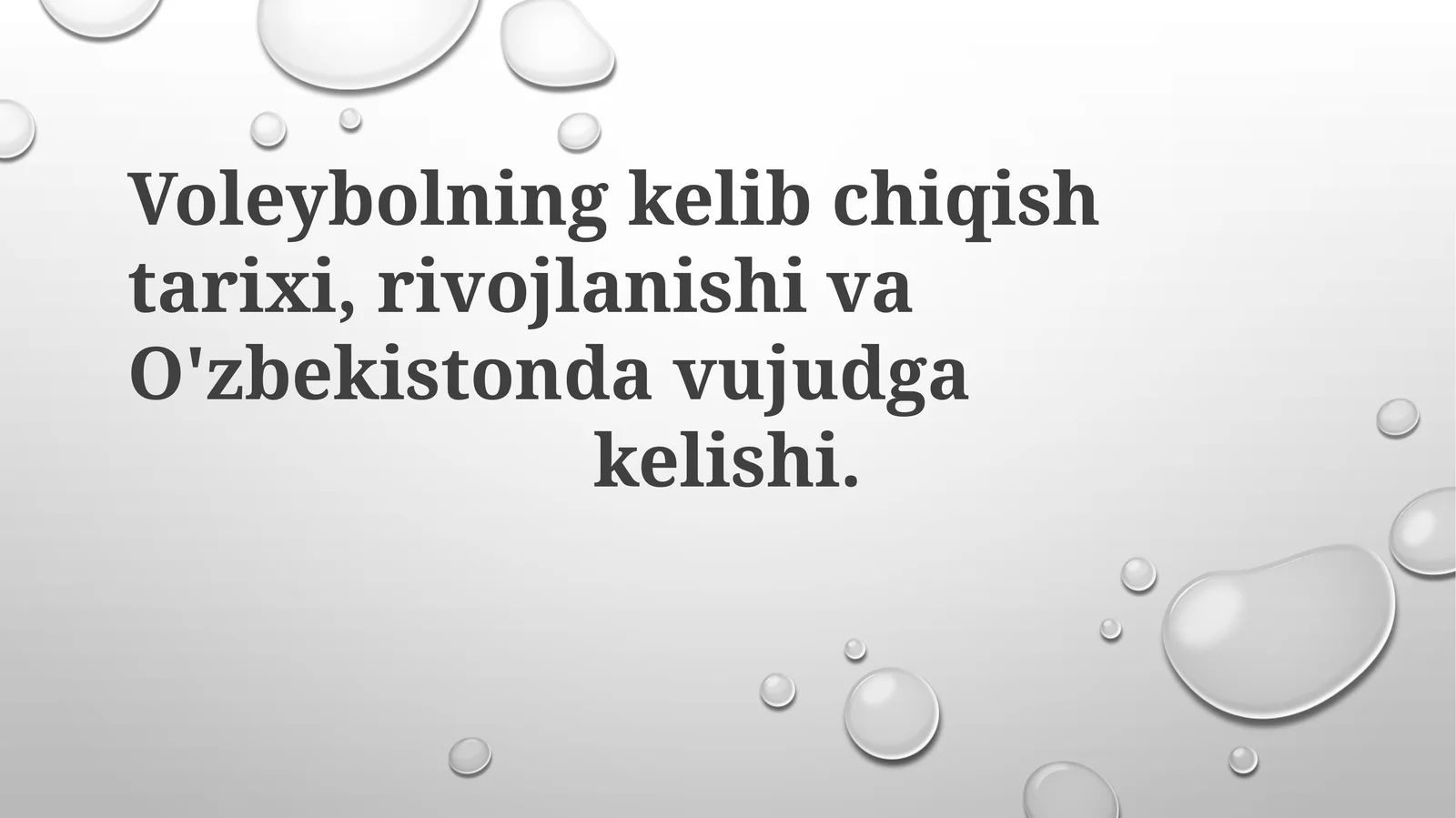 Voleybol tarixi va rivojlanishi O'zbekistonda