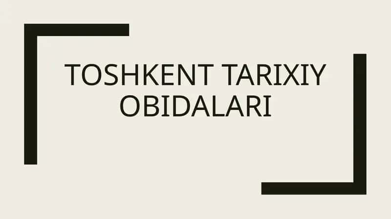 Toshkent tarixiy obidalari