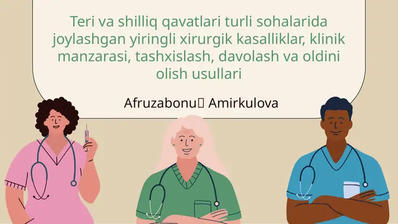 Yiringli kasalliklar: klinik manzara va tashxis usullari