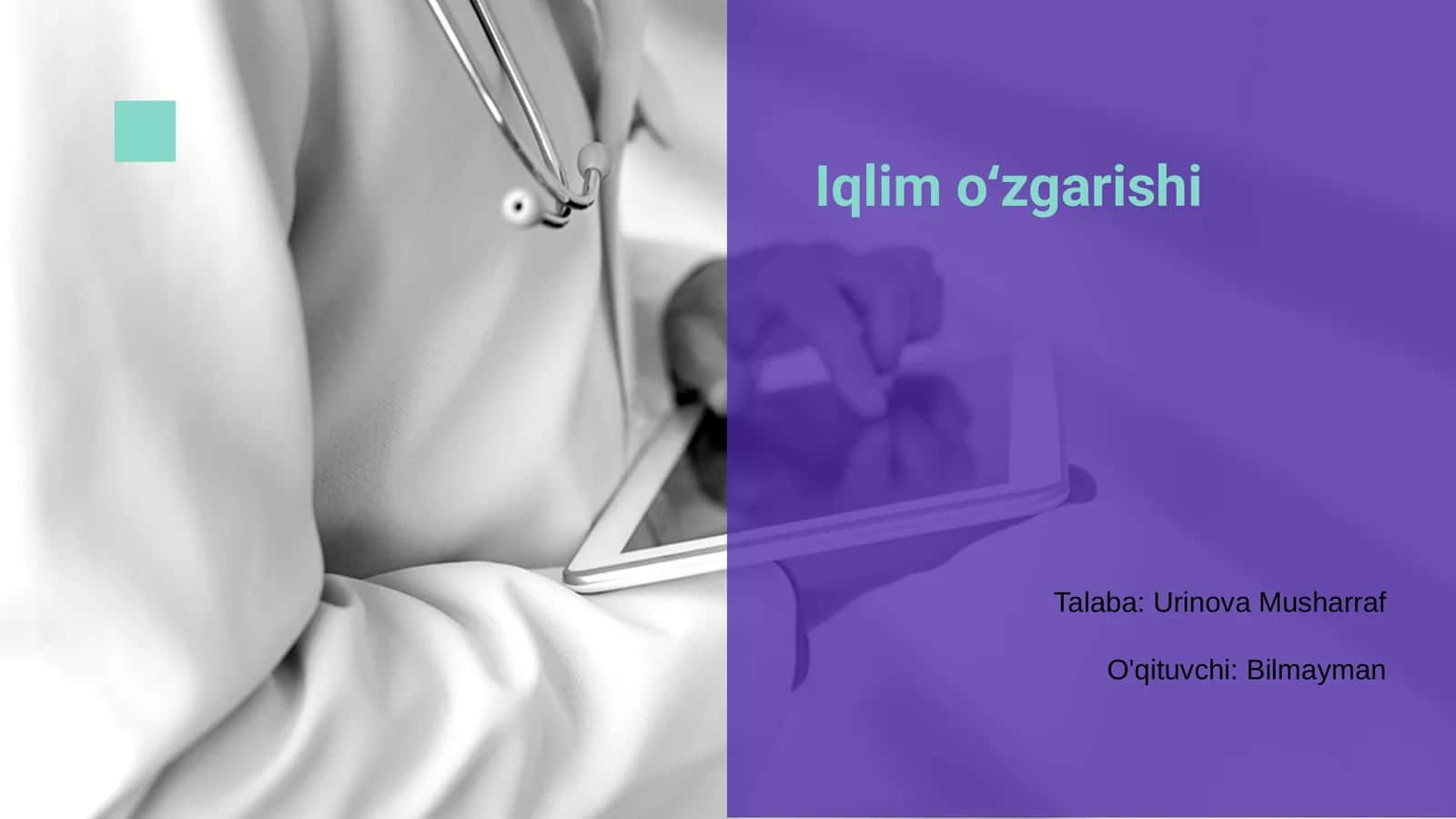 Iqlim oʻzgarishi