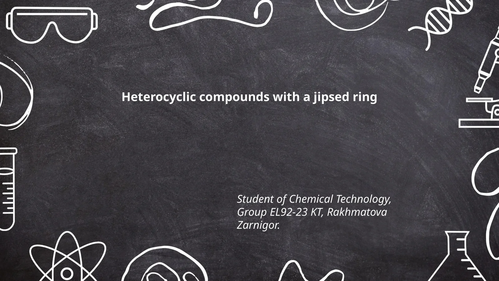 Heterocyclic compounds with a jipsed ring