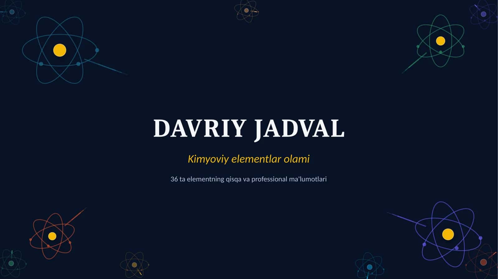 DAVRIY JADVAL