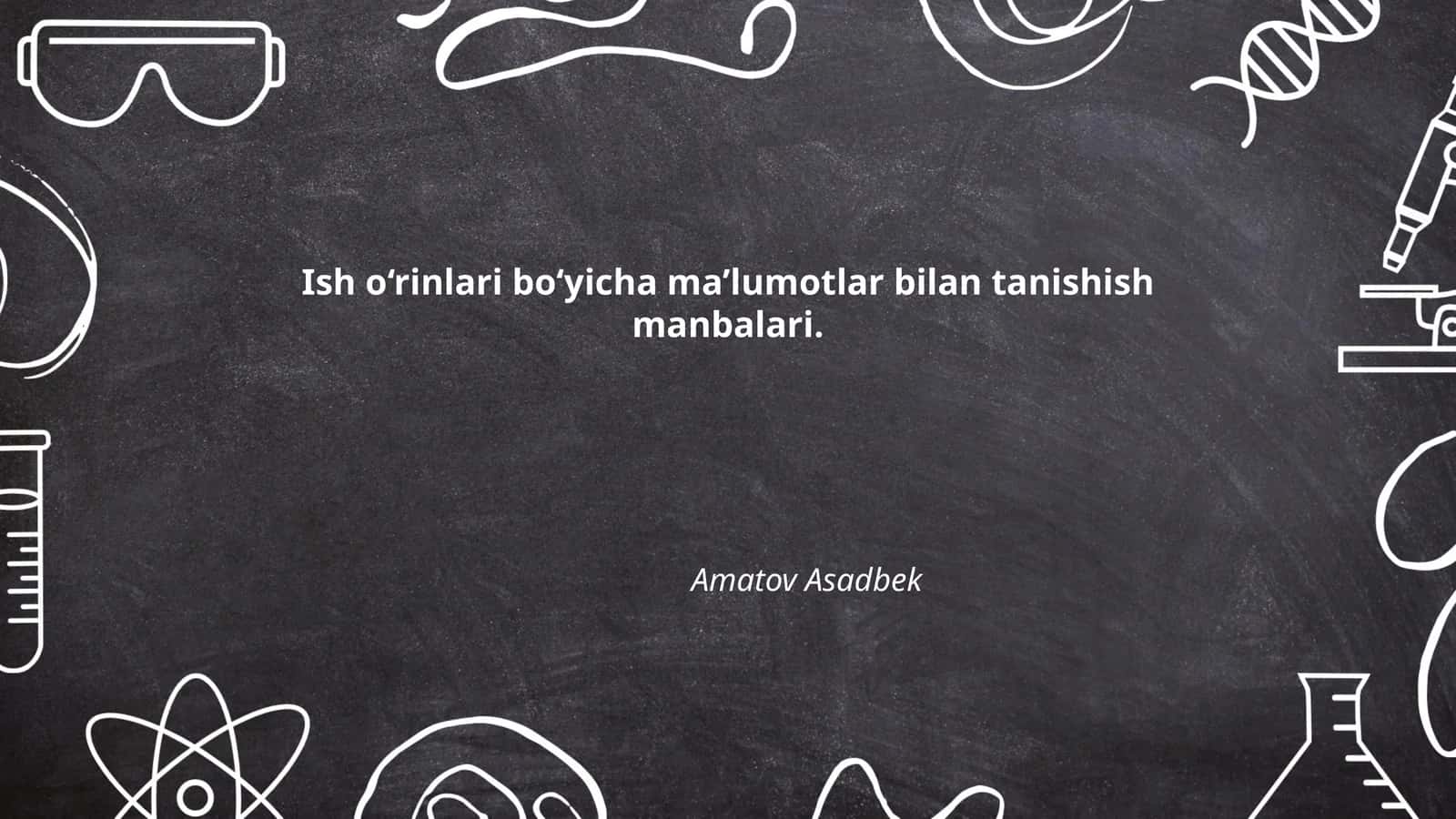 Ish o‘rinlari statistikasi