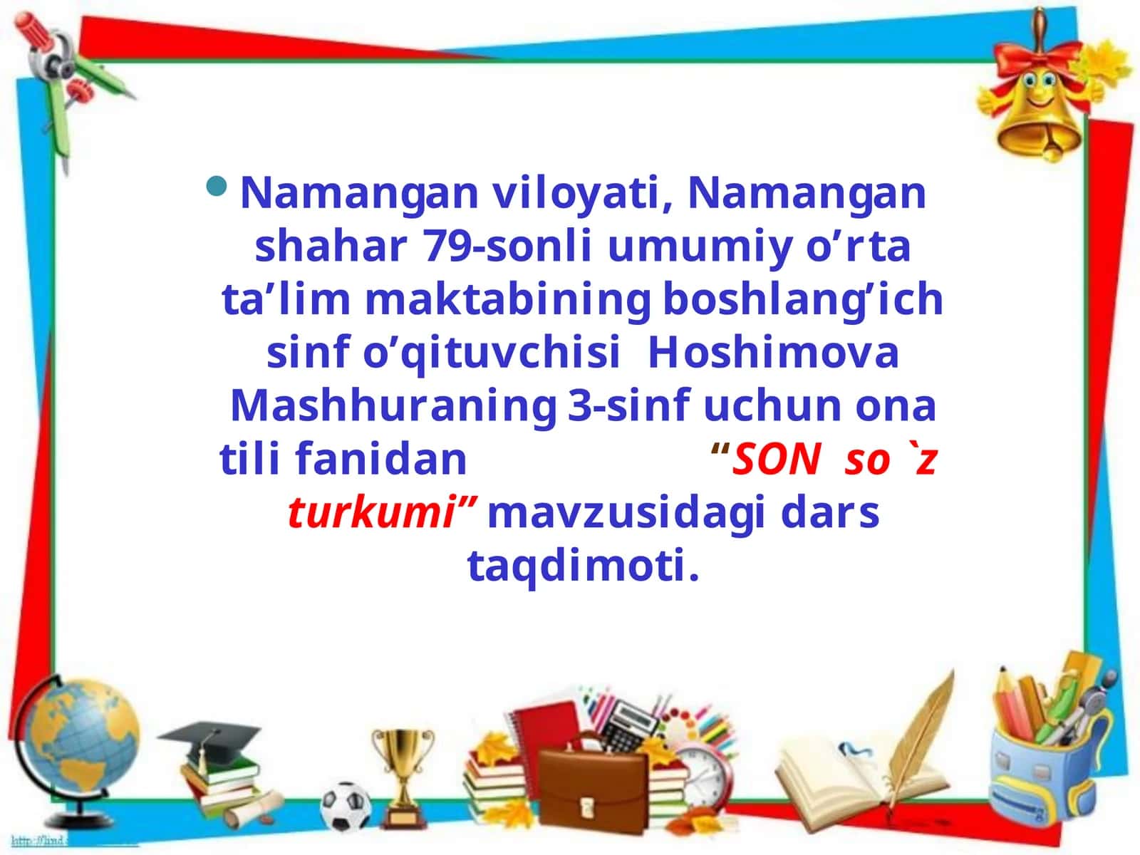 SON so'zturkumi