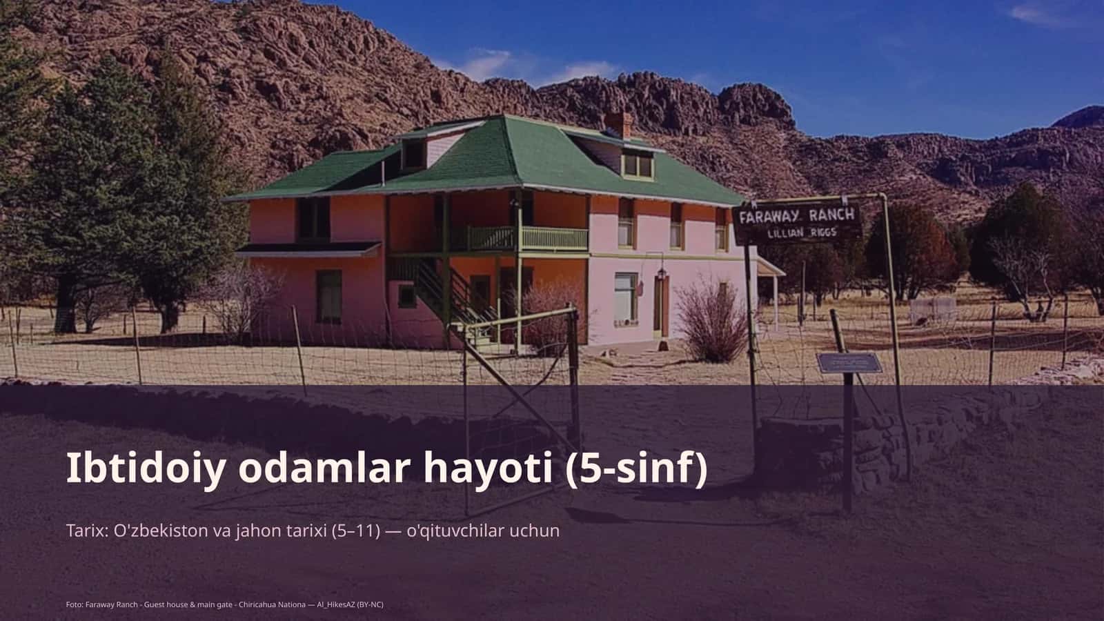 Ibtidoiy odamlar hayoti (5-sinf)