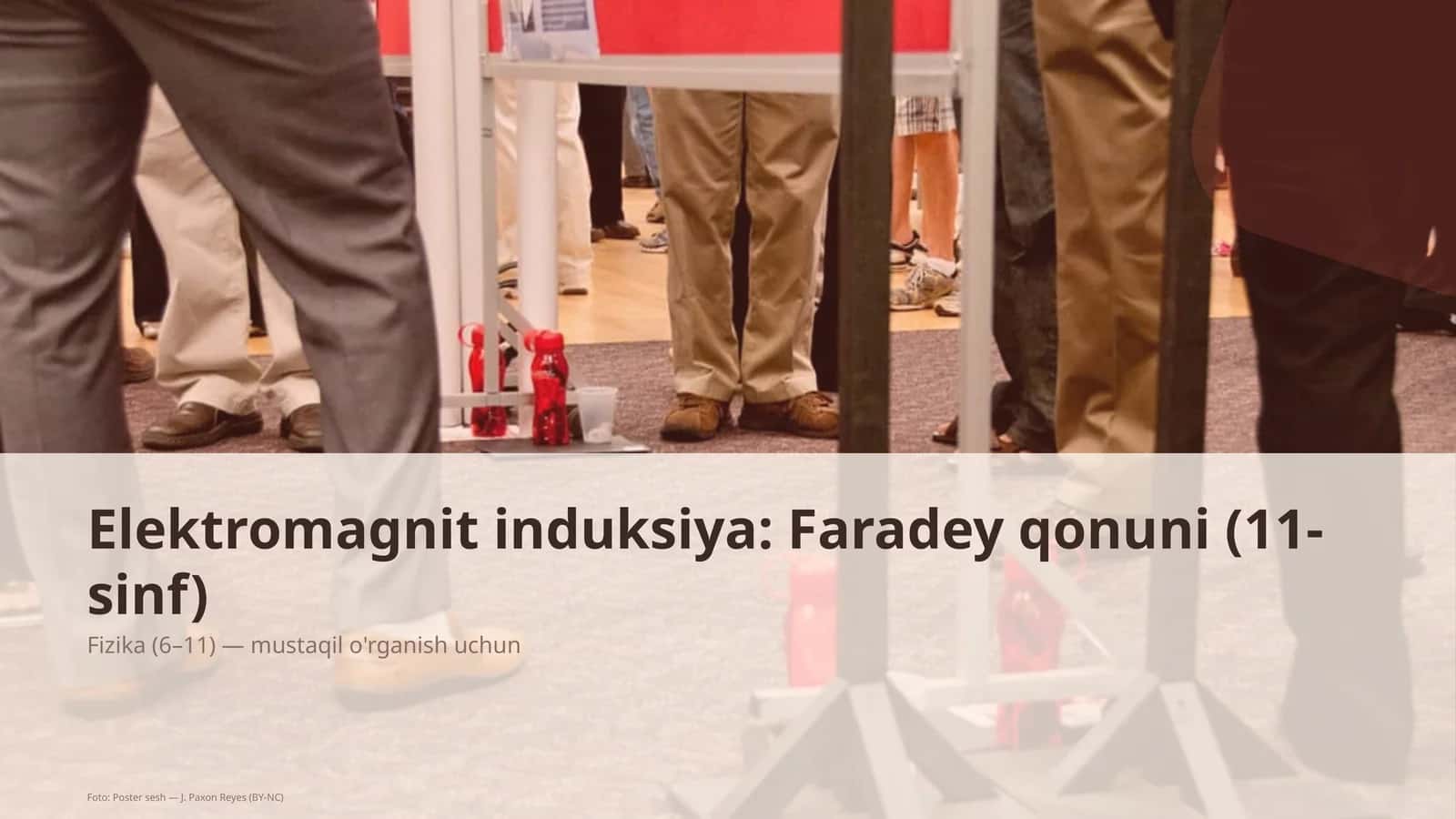 Elektromagnit induksiya: Faradey qonuni (11-sinf)