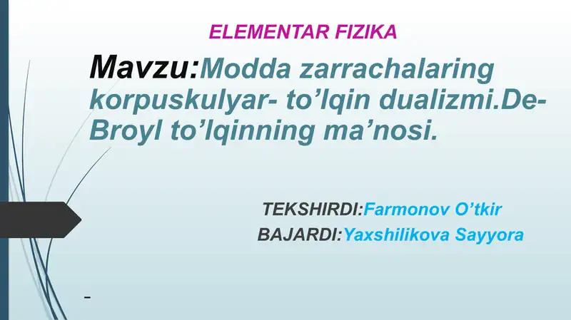 ELEMENTAR FIZIKA