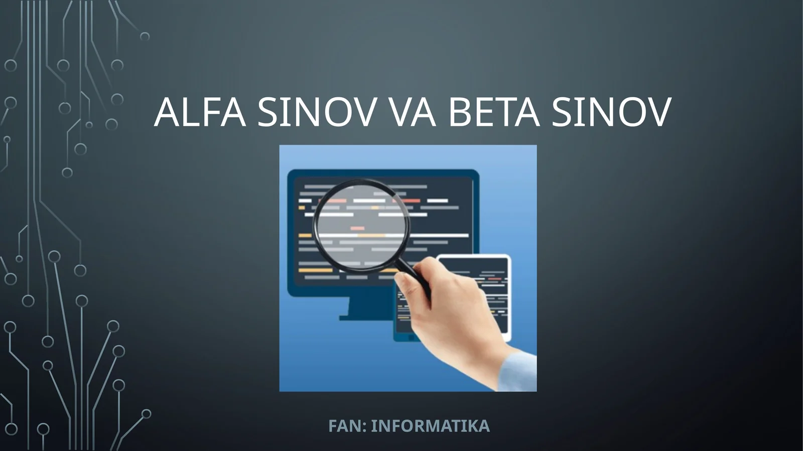 Alfa sinov va Beta sinovlari