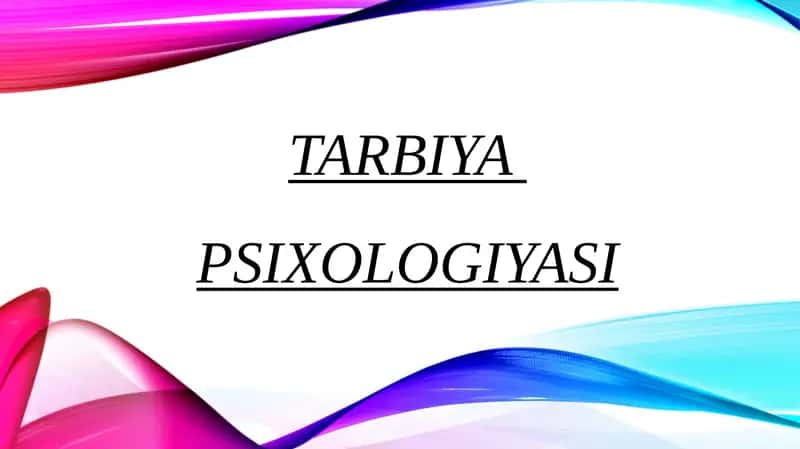 Pedagogik Psixologiyasi