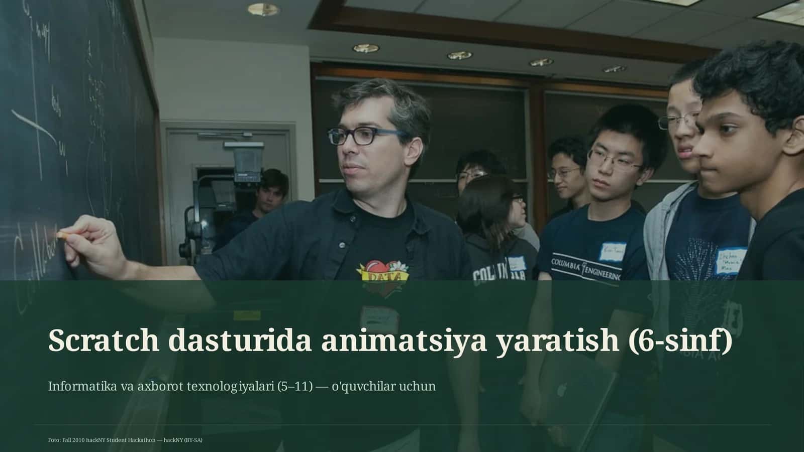 Scratch dasturida animatsiya yaratish (6-sinf)