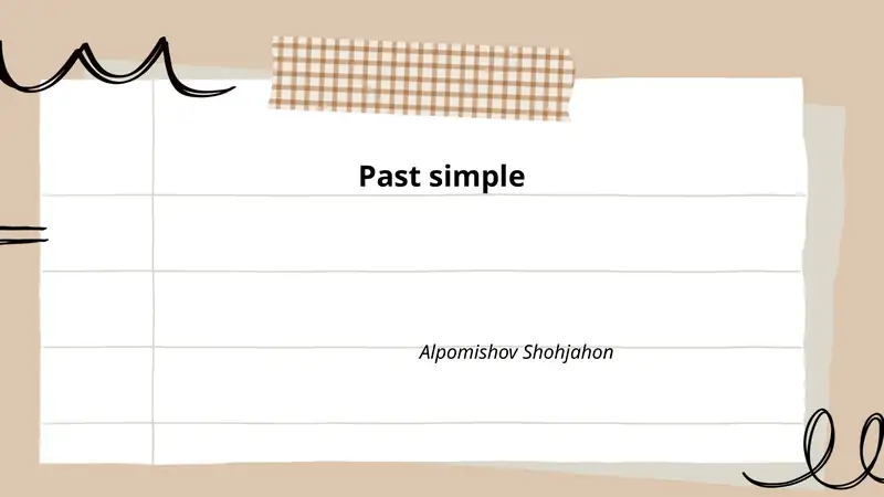 Past Simple