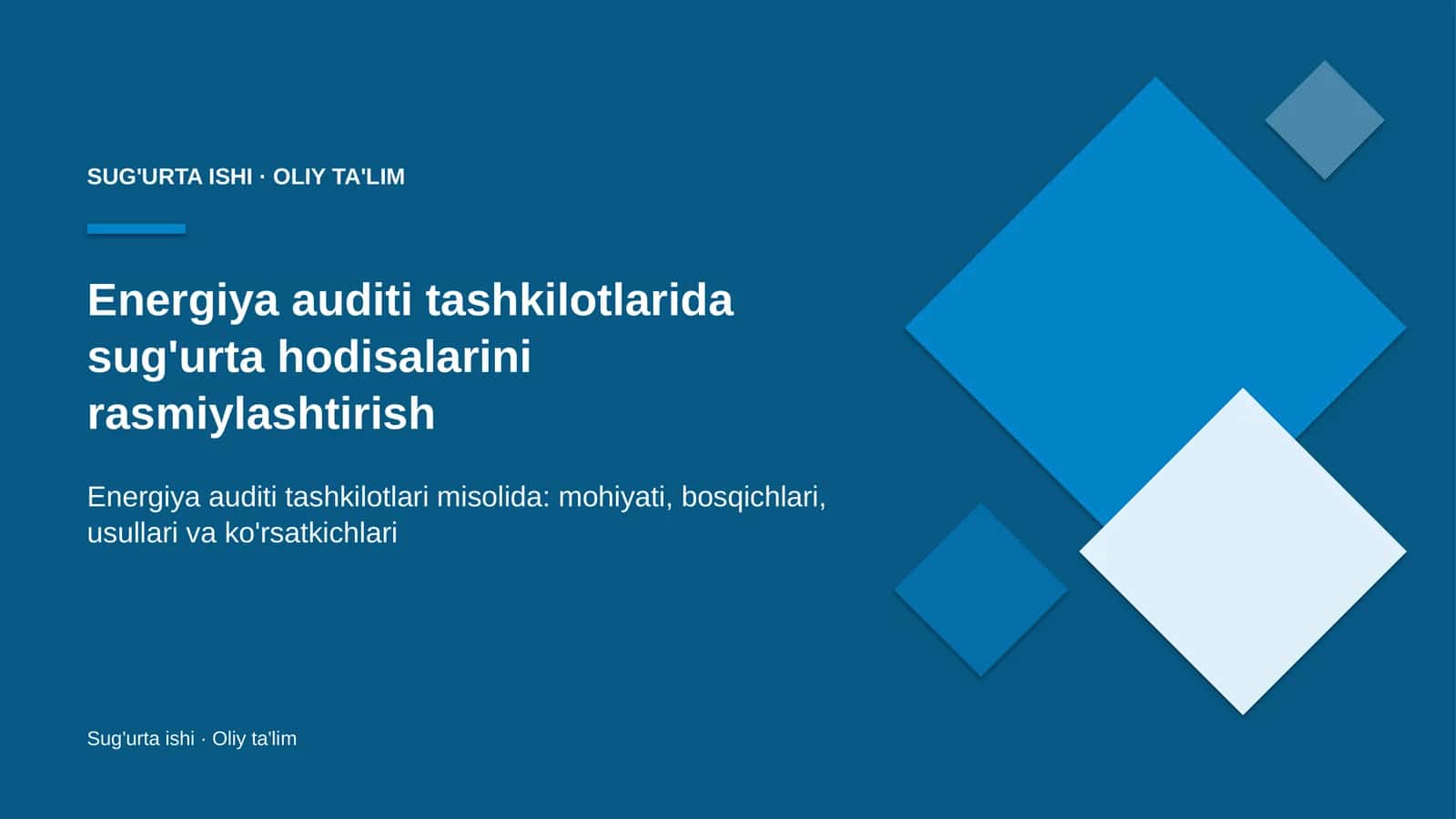 energiya auditi tashkilotlarida sug'urta hodisalarini rasmiylashtirish 2628