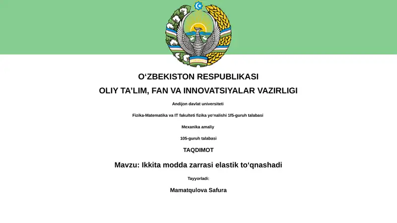 Elastik To'qnashuv