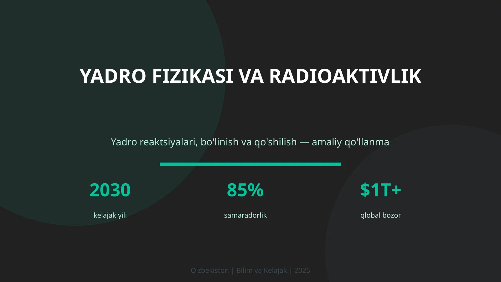 Yadro fizikasi va radioaktivlik