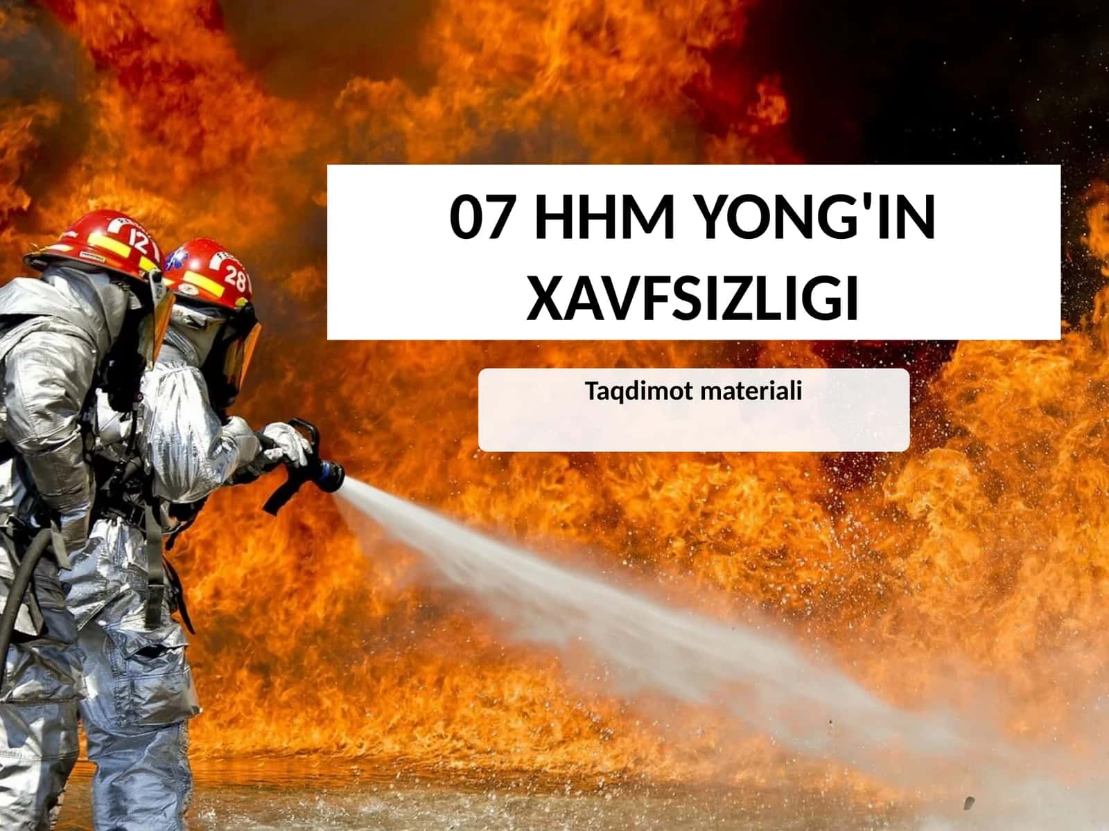 Yong'in xavfsizligi qoidalari