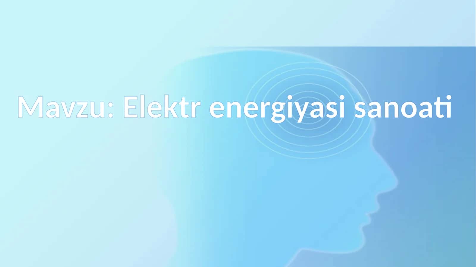 Elektr energiyasi sanoati