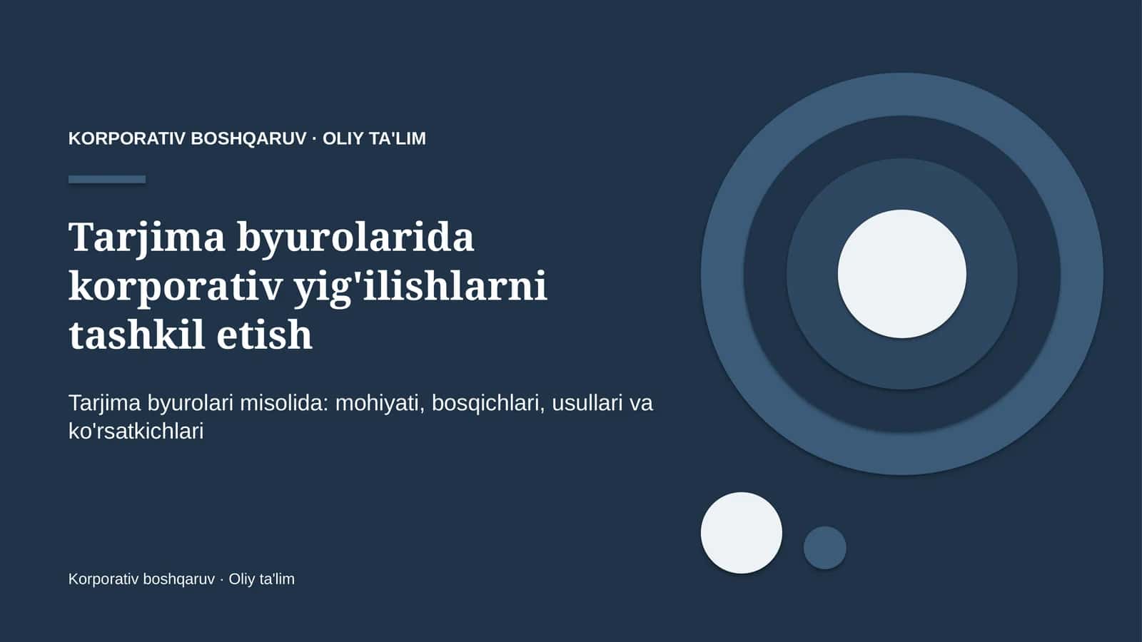 tarjima byurolarida korporativ yig'ilishlarni tashkil etish 7222