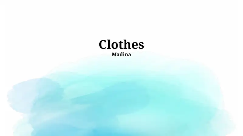 Clothing and Identity