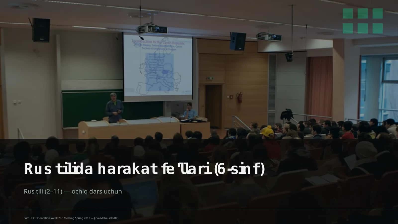 Rus tilida harakat fe'llari (6-sinf)