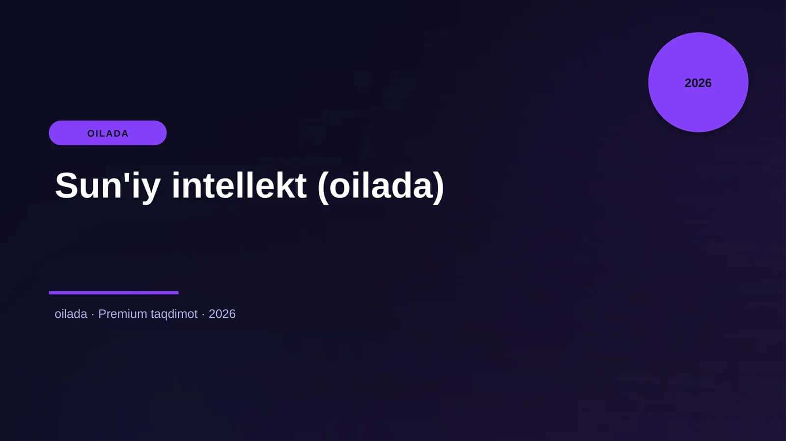 Sun'iy intellekt (oilada)
