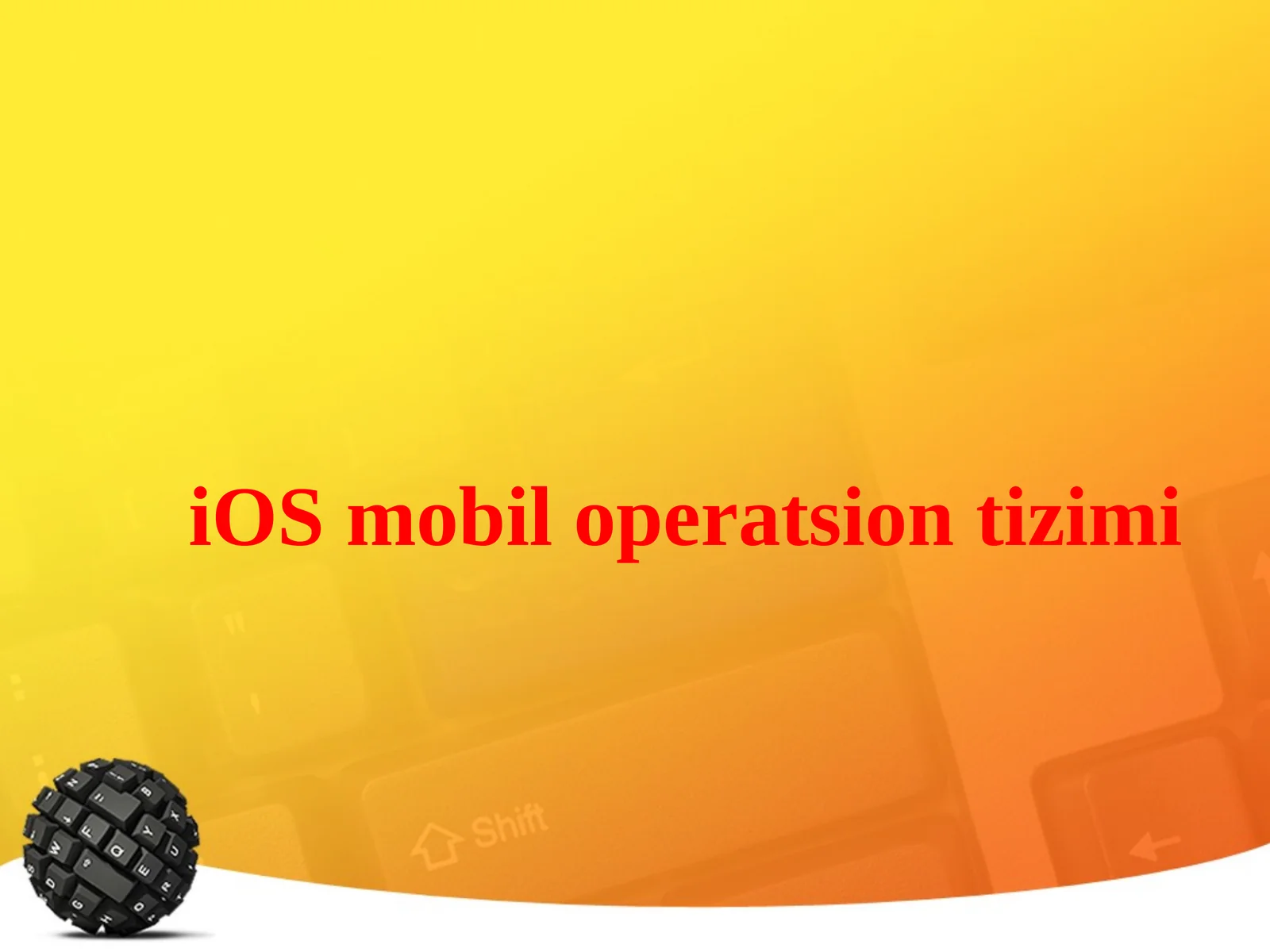 iOS operatsion tizimi
