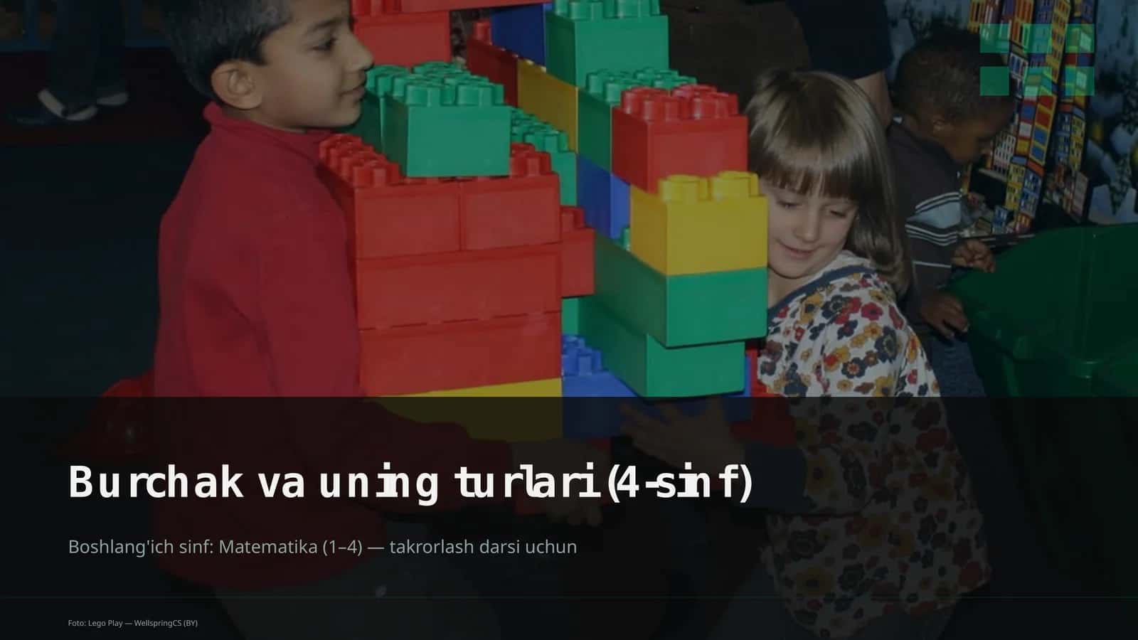 Burchak va uning turlari (4-sinf)