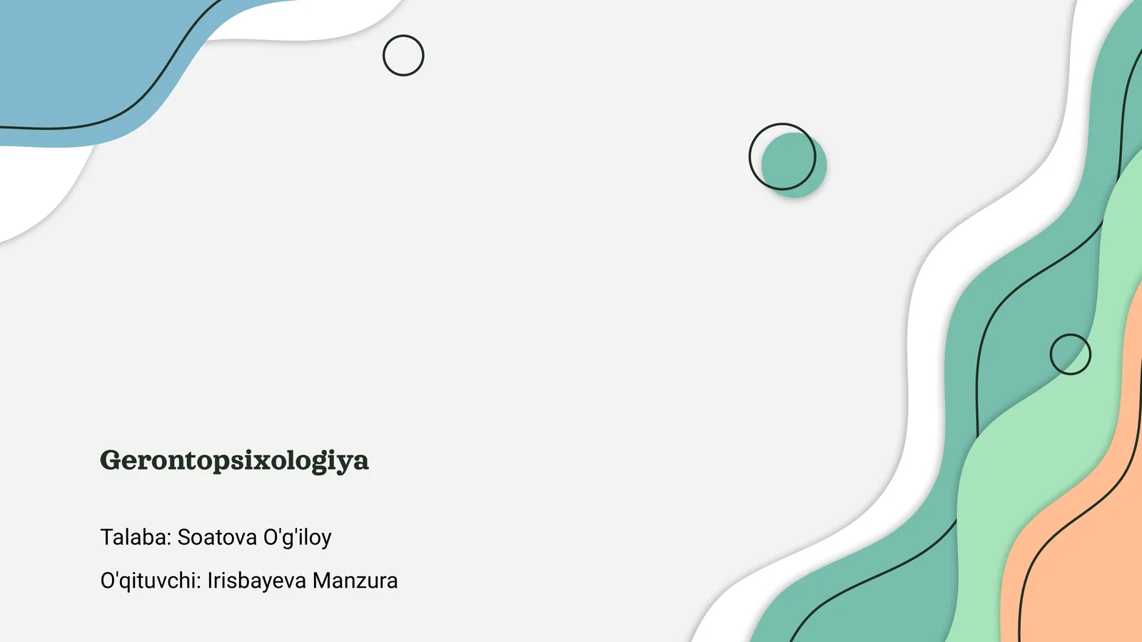Gerontopsixologiya