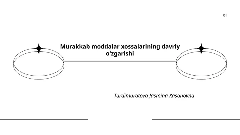 Murakkab moddalar xossalarining davriy o'zgarishi
