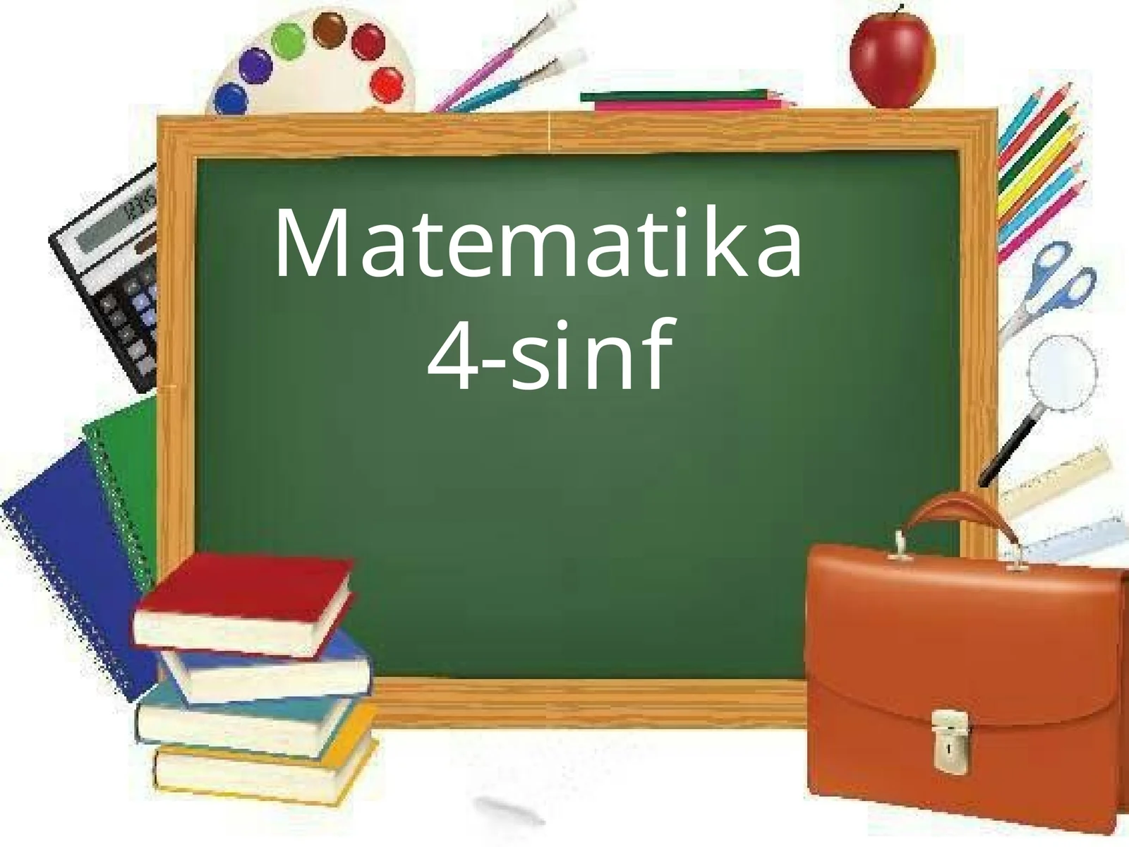 4-sinf Matematika fanidan Tо'plamlar. Eyler-Veyen diagrammasi dars taqdimot