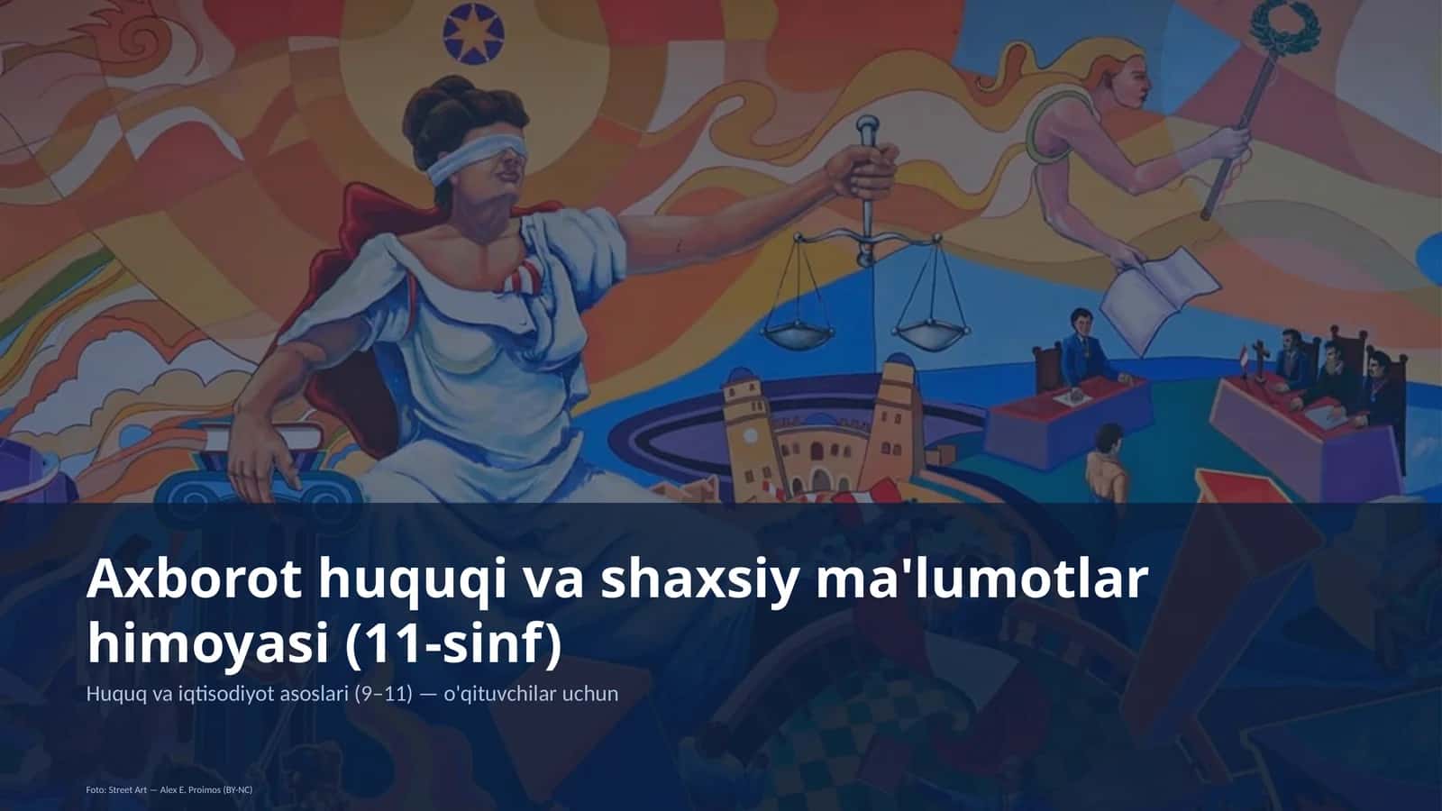 Huquq va iqtisodiyot asoslari (9–11) — o'qituvchilar uchun