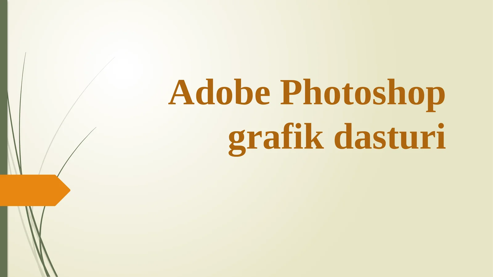 Adobe Photoshopgrafikdasturi