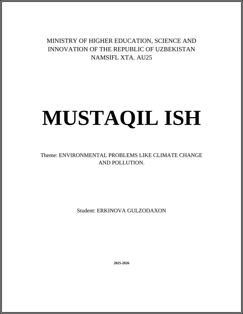 Greenhouse gas emissions and global warming