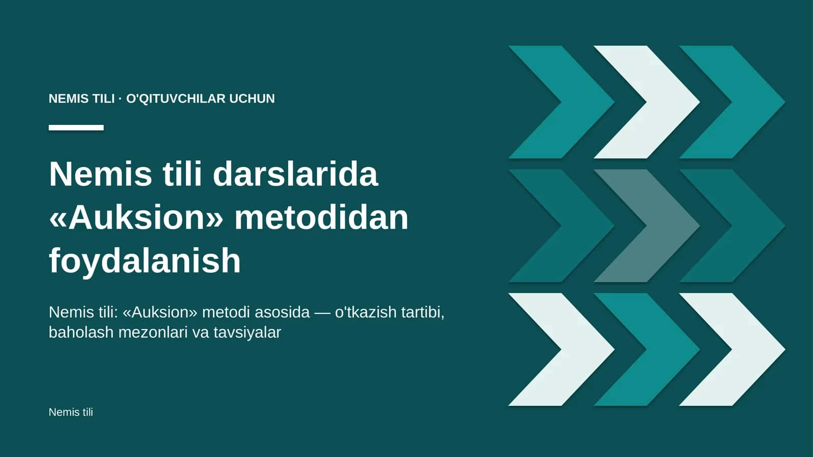 nemis tili darslarida auksion metodidan foydalanish 4584