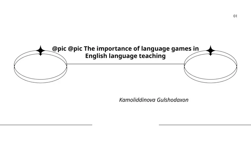 The importance of language games in English language teaching