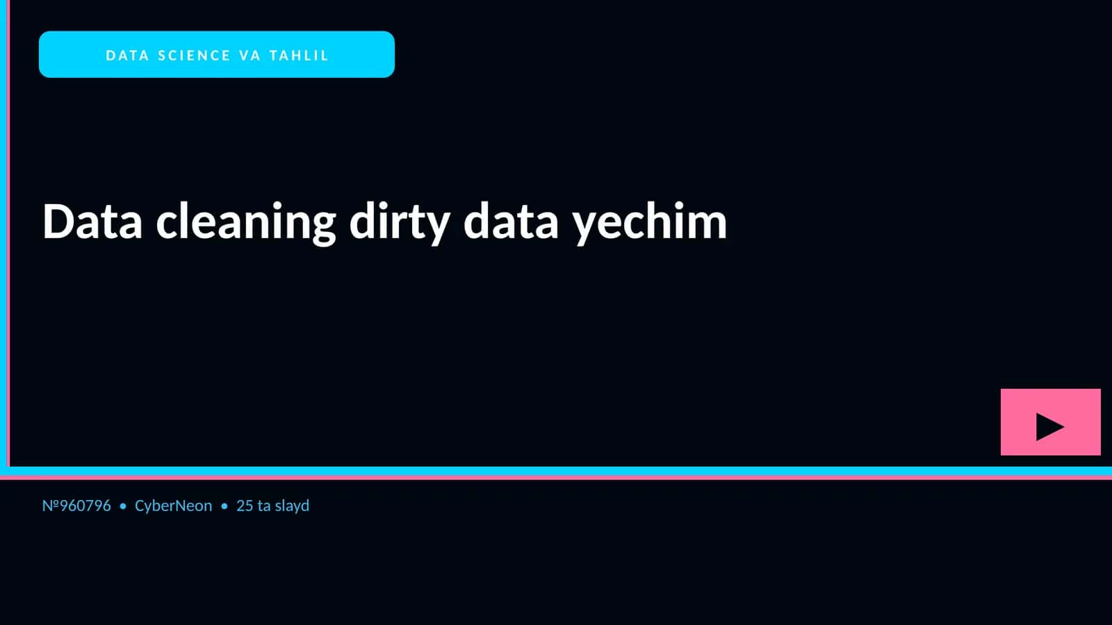 DATA SCIENCE VA TAHLIL