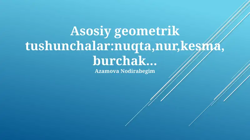 Geometrik shakllar