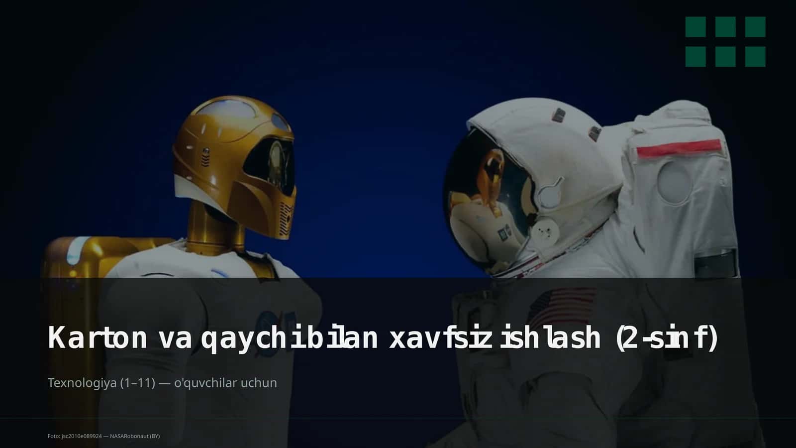 Karton va qaychi bilan xavfsiz ishlash (2-sinf)