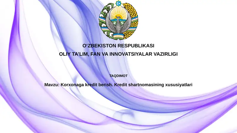 Kredit shartnomasi